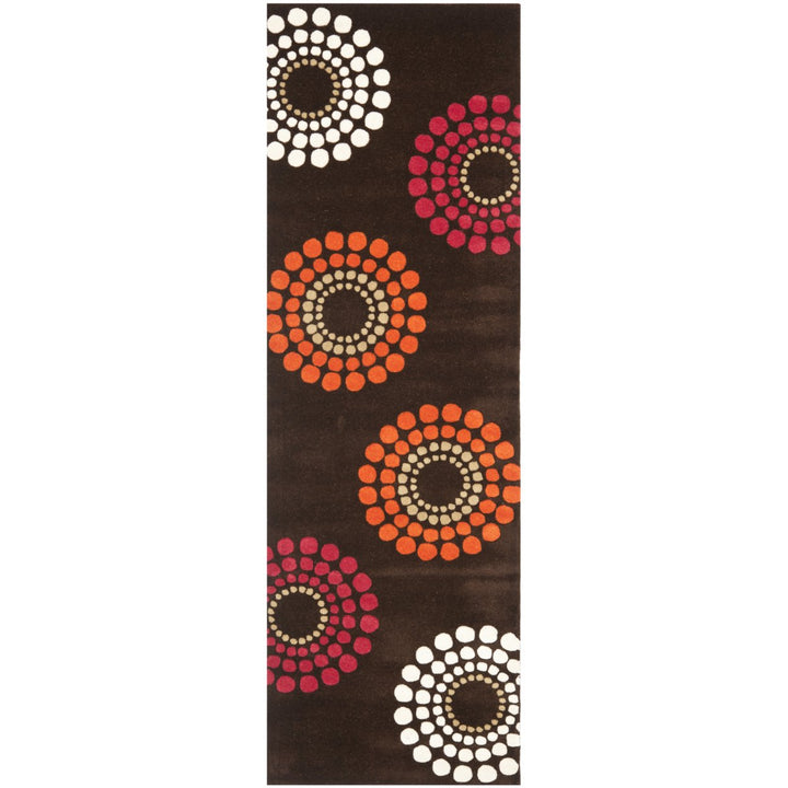 SAFAVIEH Soho SOH788B Handmade Brown / Multi Rug Image 1