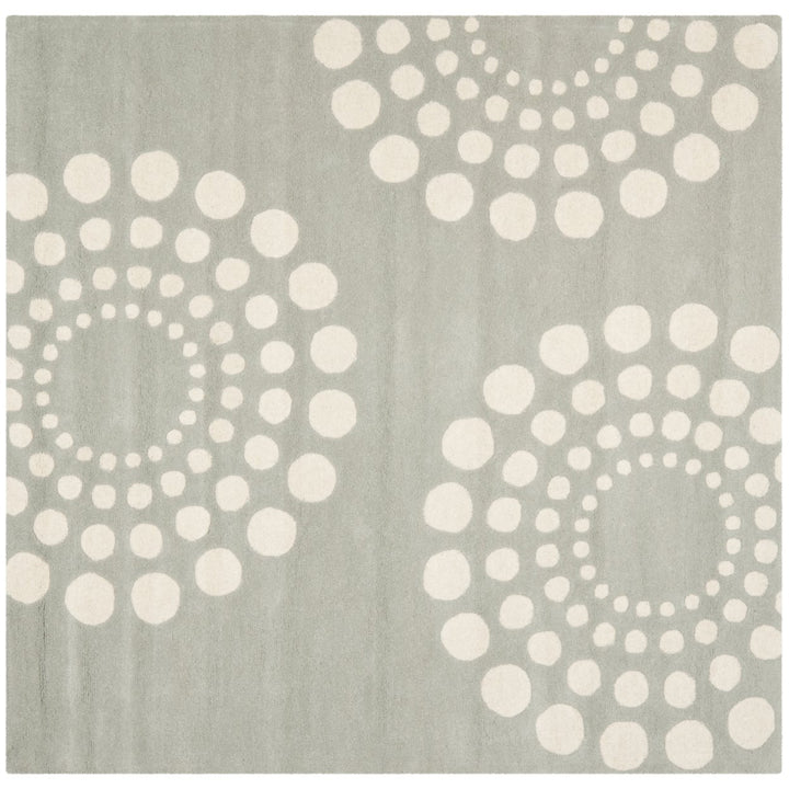 SAFAVIEH Soho Collection SOH788D Handmade Grey/Ivory Rug Image 5