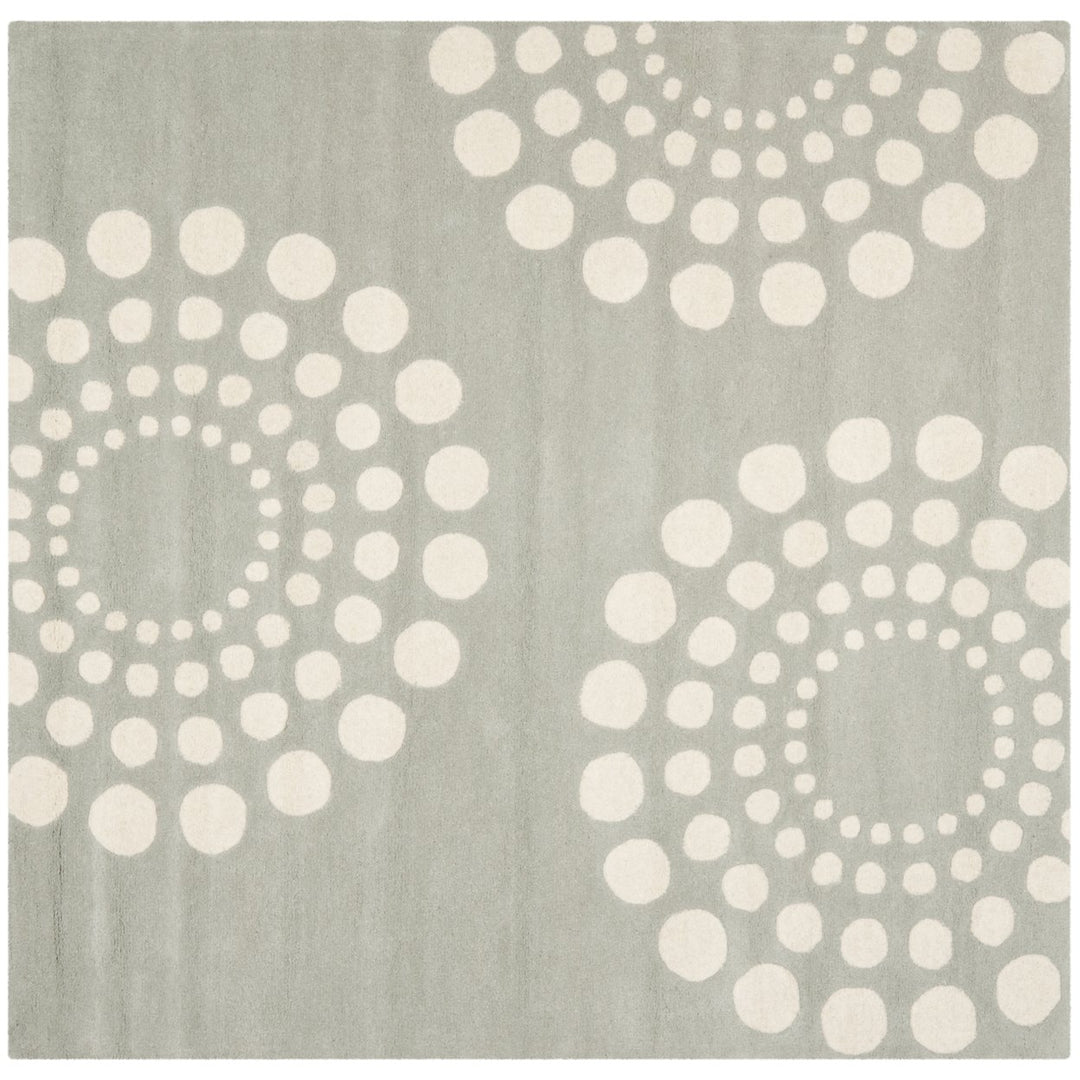 SAFAVIEH Soho Collection SOH788D Handmade Grey/Ivory Rug Image 1