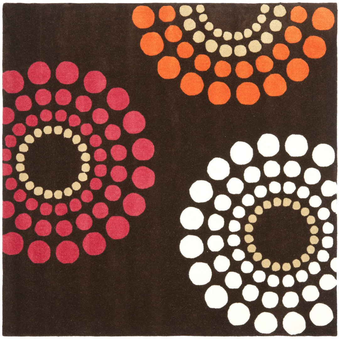 SAFAVIEH Soho SOH788B Handmade Brown / Multi Rug Image 5