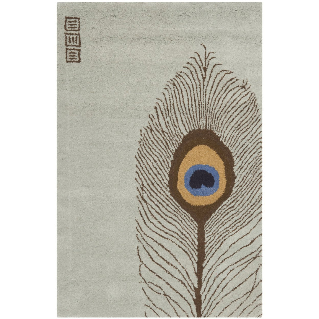 SAFAVIEH Soho Collection SOH787B Handmade Grey/Brown Rug Image 1