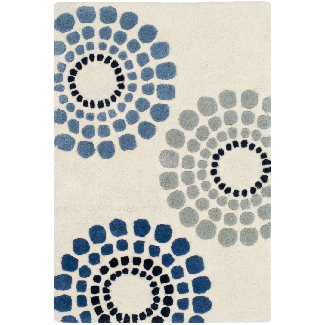 SAFAVIEH Soho SOH788A Handmade Ivory / Multi Rug Image 1