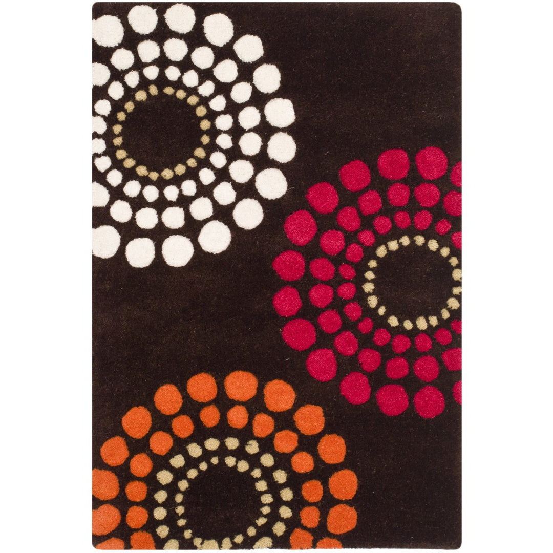 SAFAVIEH Soho SOH788B Handmade Brown / Multi Rug Image 7