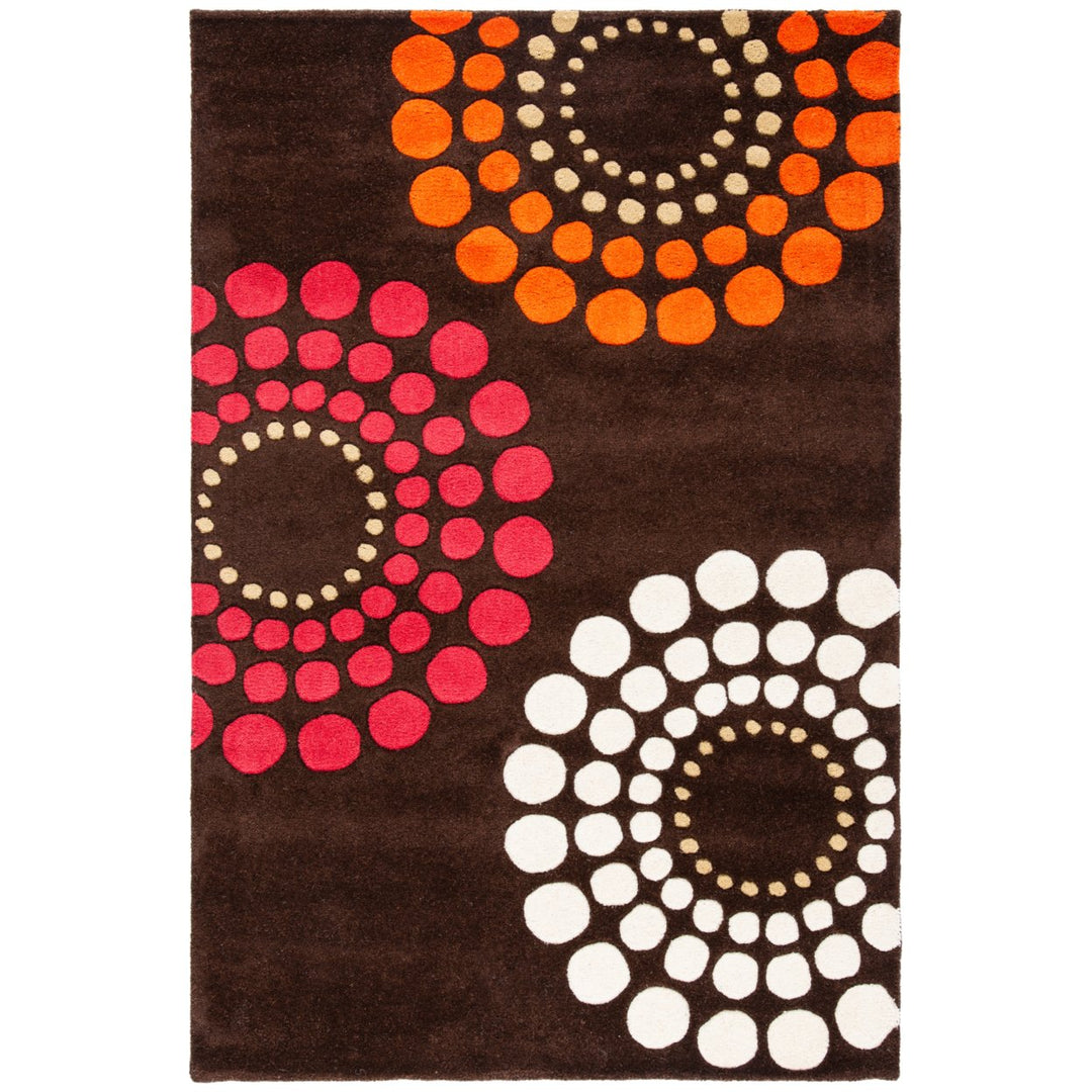 SAFAVIEH Soho SOH788B Handmade Brown / Multi Rug Image 8