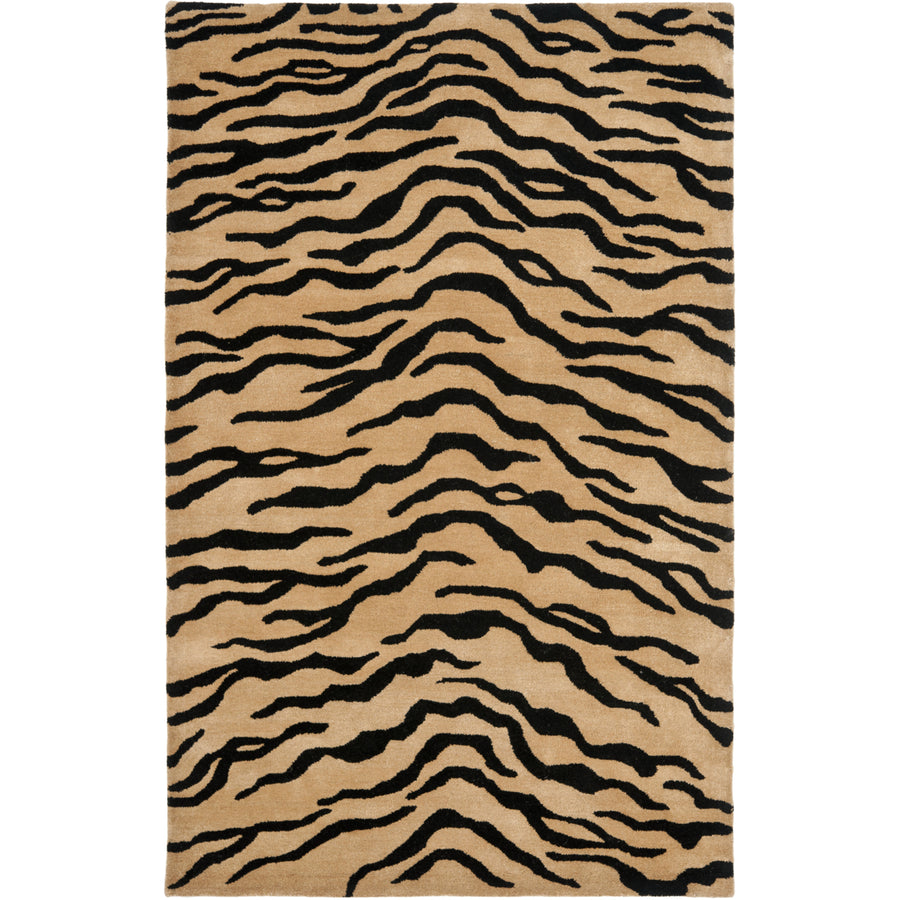 SAFAVIEH Soho Collection SOH789A Handmade Gold/Black Rug Image 1