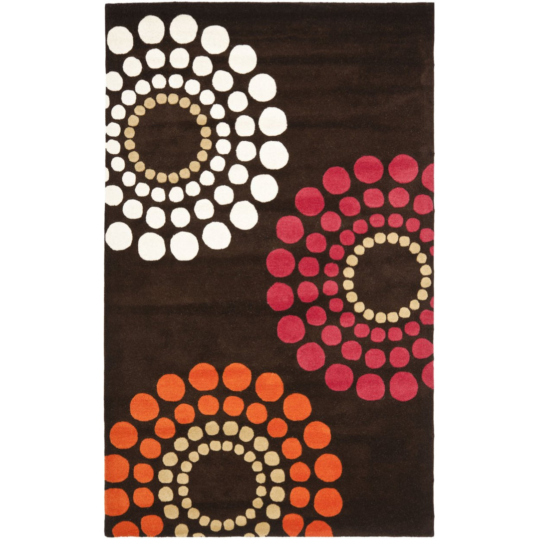 SAFAVIEH Soho SOH788B Handmade Brown / Multi Rug Image 9