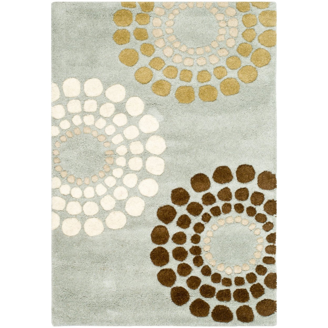 SAFAVIEH Soho Collection SOH788C Handmade Blue/Multi Rug Image 1