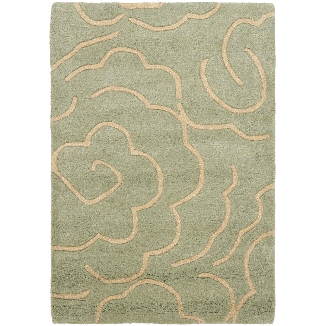 SAFAVIEH Soho SOH812B Handmade Soft Lt. Blue / Ivory Rug Image 8