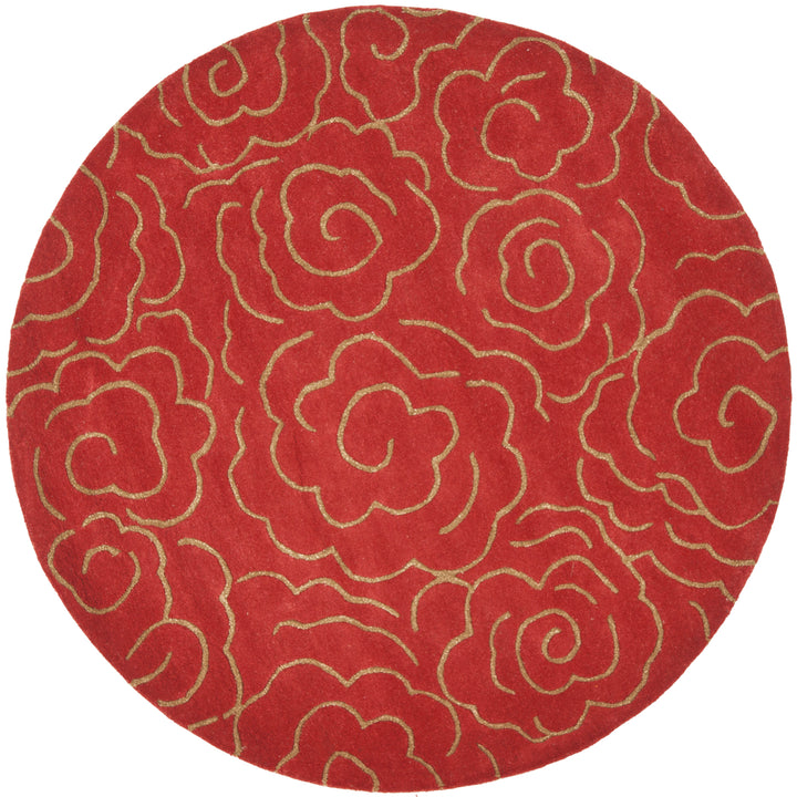 SAFAVIEH Soho Collection SOH812A Handmade Red Rug Image 4