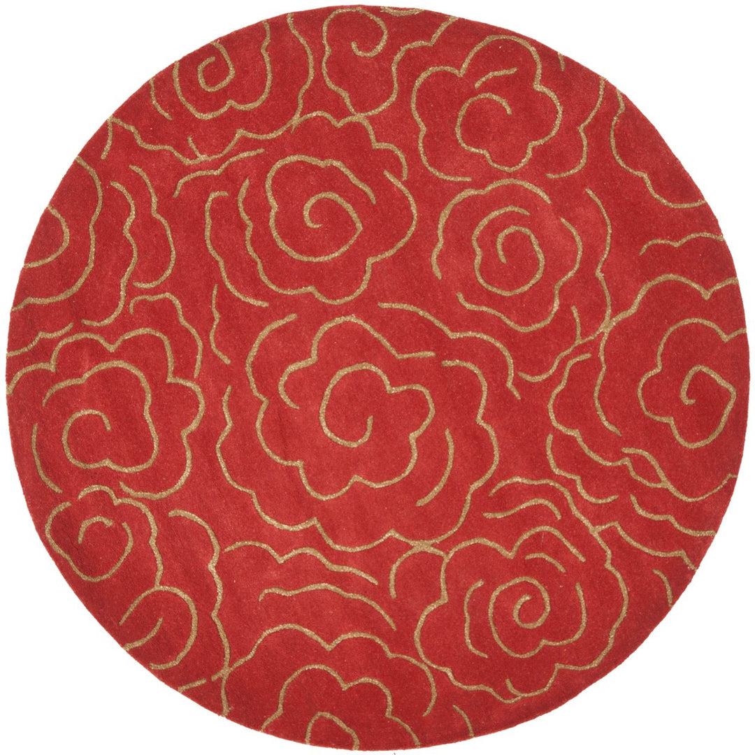 SAFAVIEH Soho Collection SOH812A Handmade Red Rug Image 1