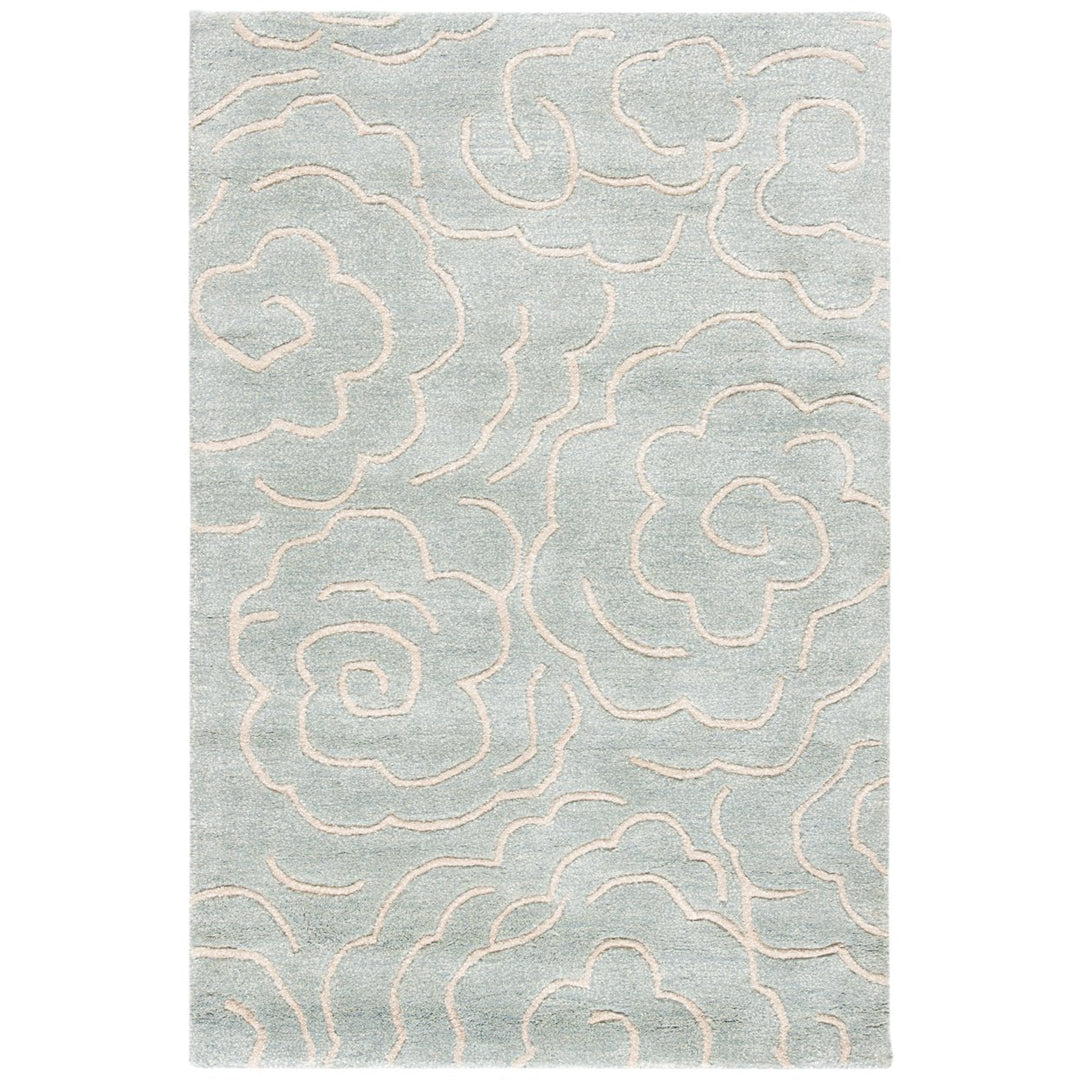 SAFAVIEH Soho SOH812B Handmade Soft Lt. Blue / Ivory Rug Image 1