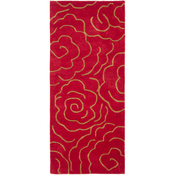 SAFAVIEH Soho Collection SOH812A Handmade Red Rug Image 5