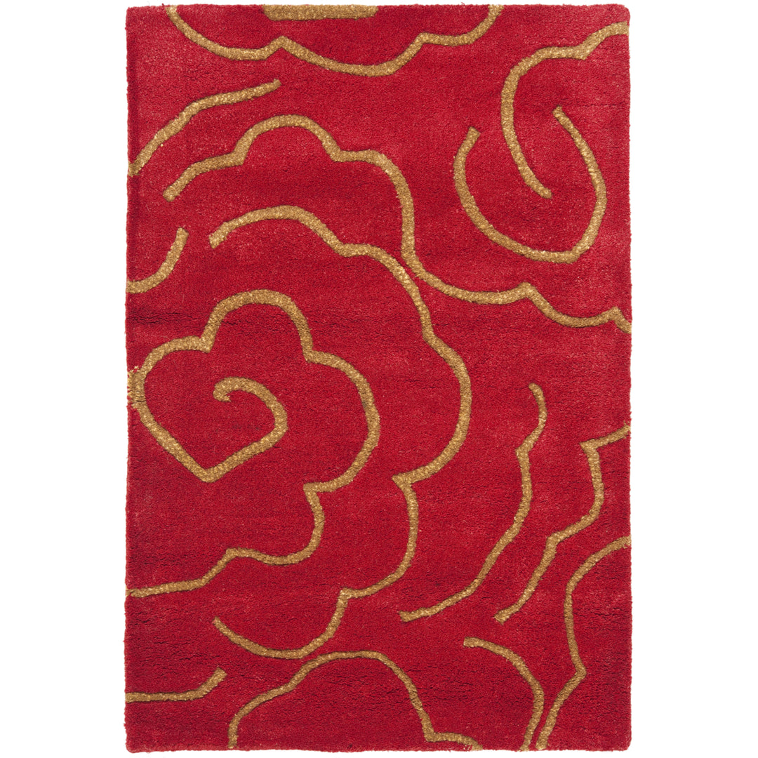 SAFAVIEH Soho Collection SOH812A Handmade Red Rug Image 8