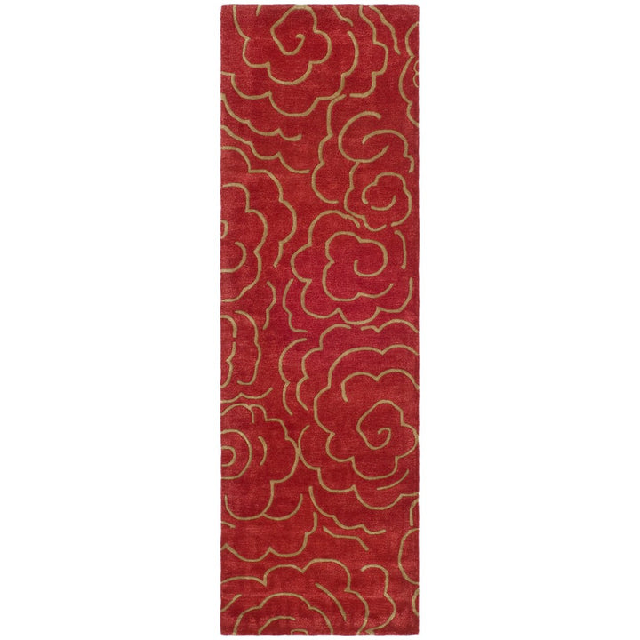 SAFAVIEH Soho Collection SOH812A Handmade Red Rug Image 1