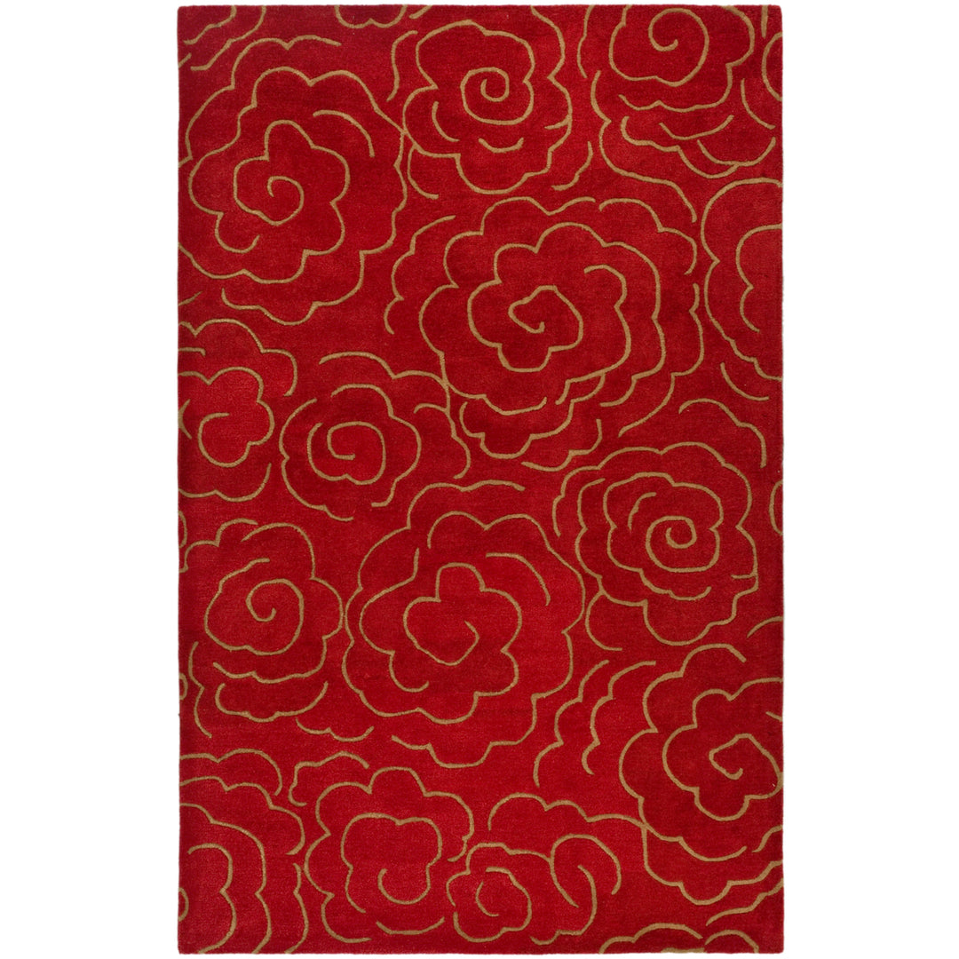 SAFAVIEH Soho Collection SOH812A Handmade Red Rug Image 10
