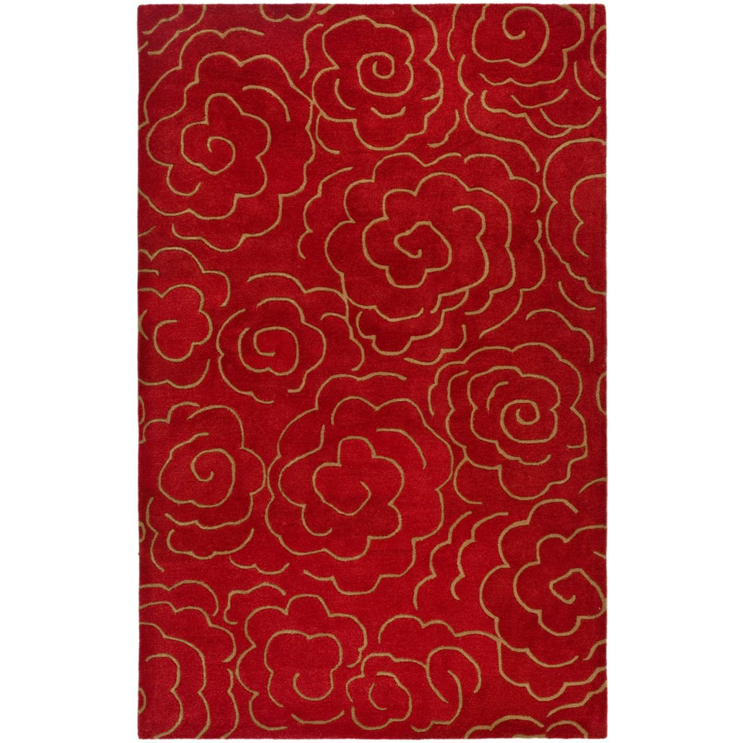 SAFAVIEH Soho Collection SOH812A Handmade Red Rug Image 1