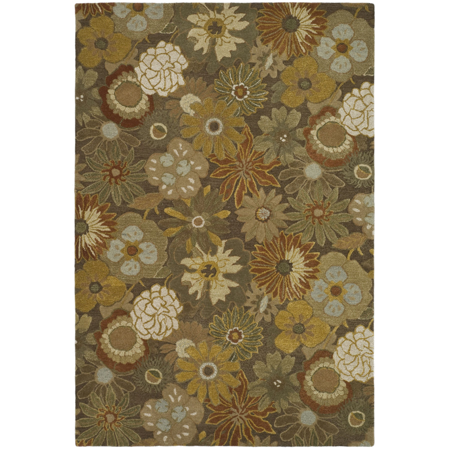 SAFAVIEH Soho SOH820A Handmade Brown / Multi Rug Image 1