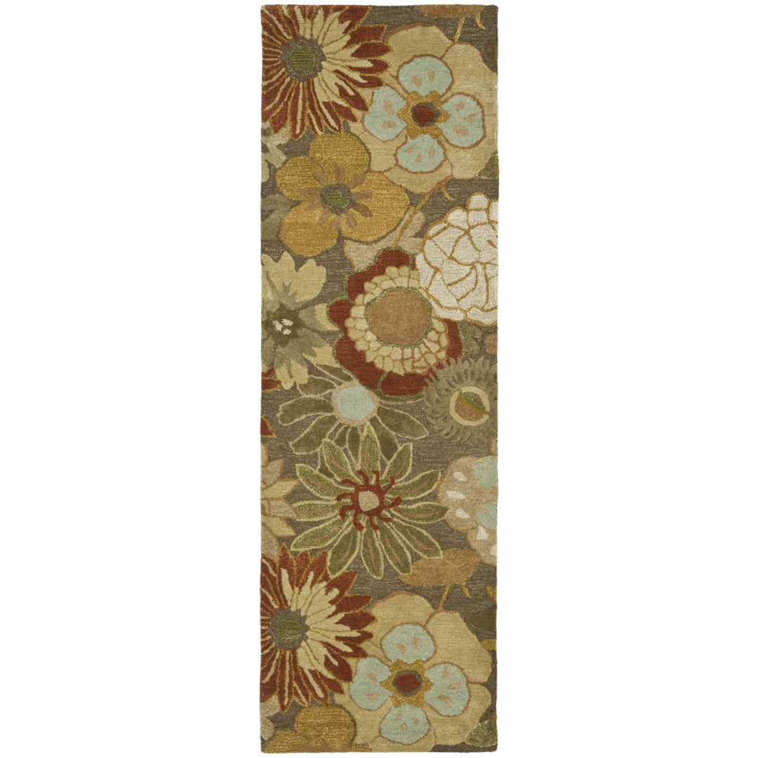 SAFAVIEH Soho SOH820A Handmade Brown / Multi Rug Image 5