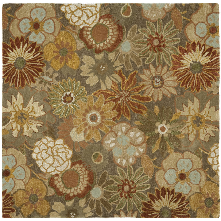 SAFAVIEH Soho SOH820A Handmade Brown / Multi Rug Image 6