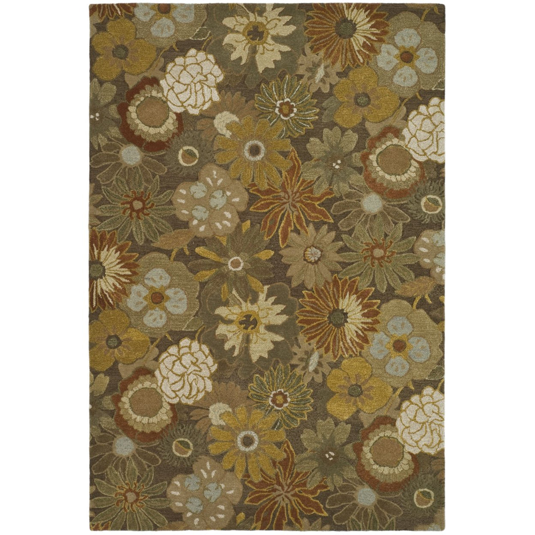 SAFAVIEH Soho SOH820A Handmade Brown / Multi Rug Image 10