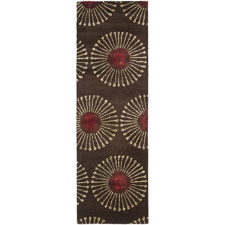 SAFAVIEH Soho SOH821B Handmade Coffee / Brown Rug Image 5