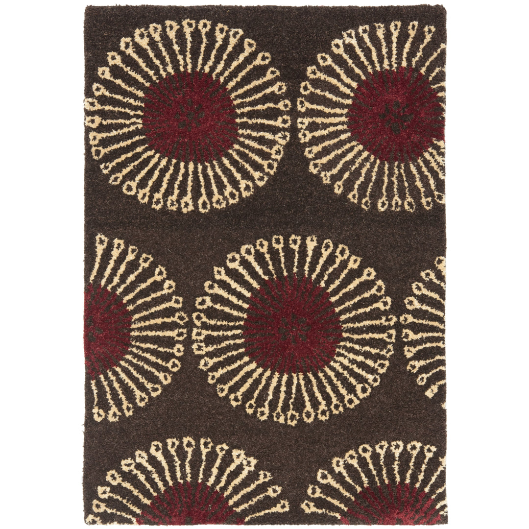 SAFAVIEH Soho SOH821B Handmade Coffee / Brown Rug Image 8