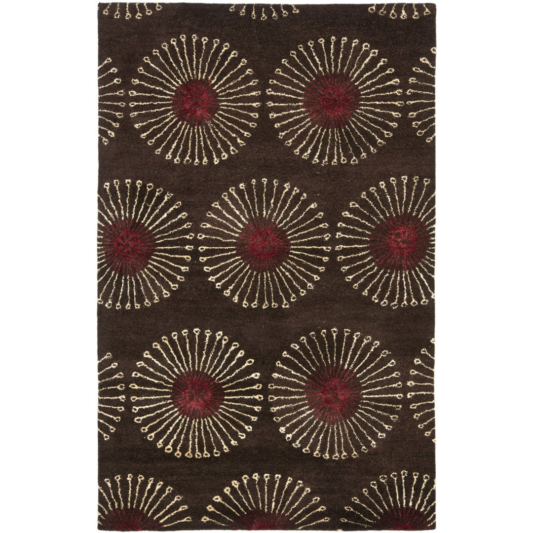 SAFAVIEH Soho SOH821B Handmade Coffee / Brown Rug Image 1