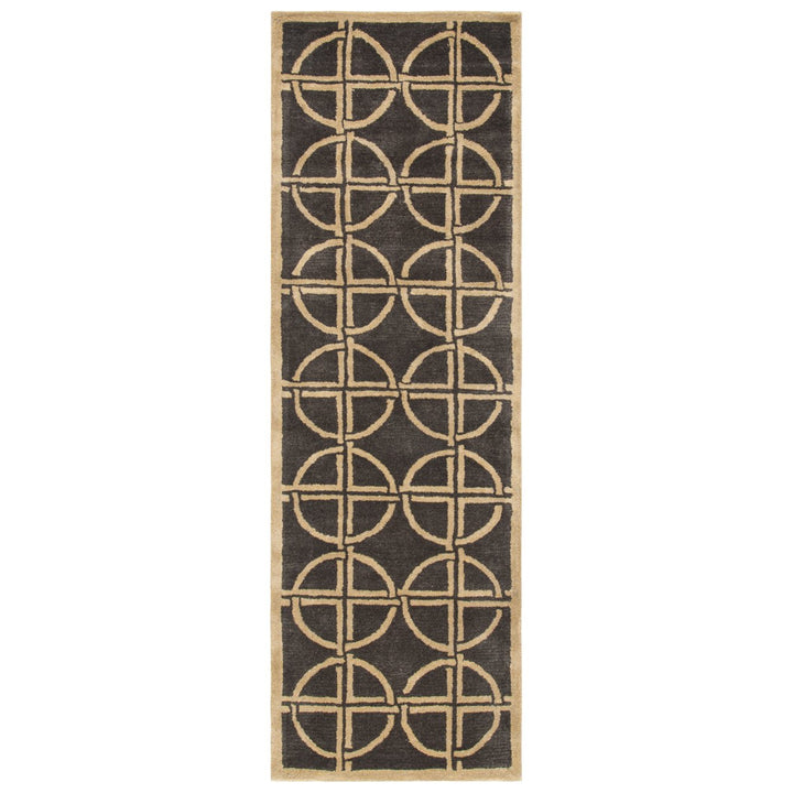 SAFAVIEH Soho Collection SOH822A Handmade Brown/Gold Rug Image 4