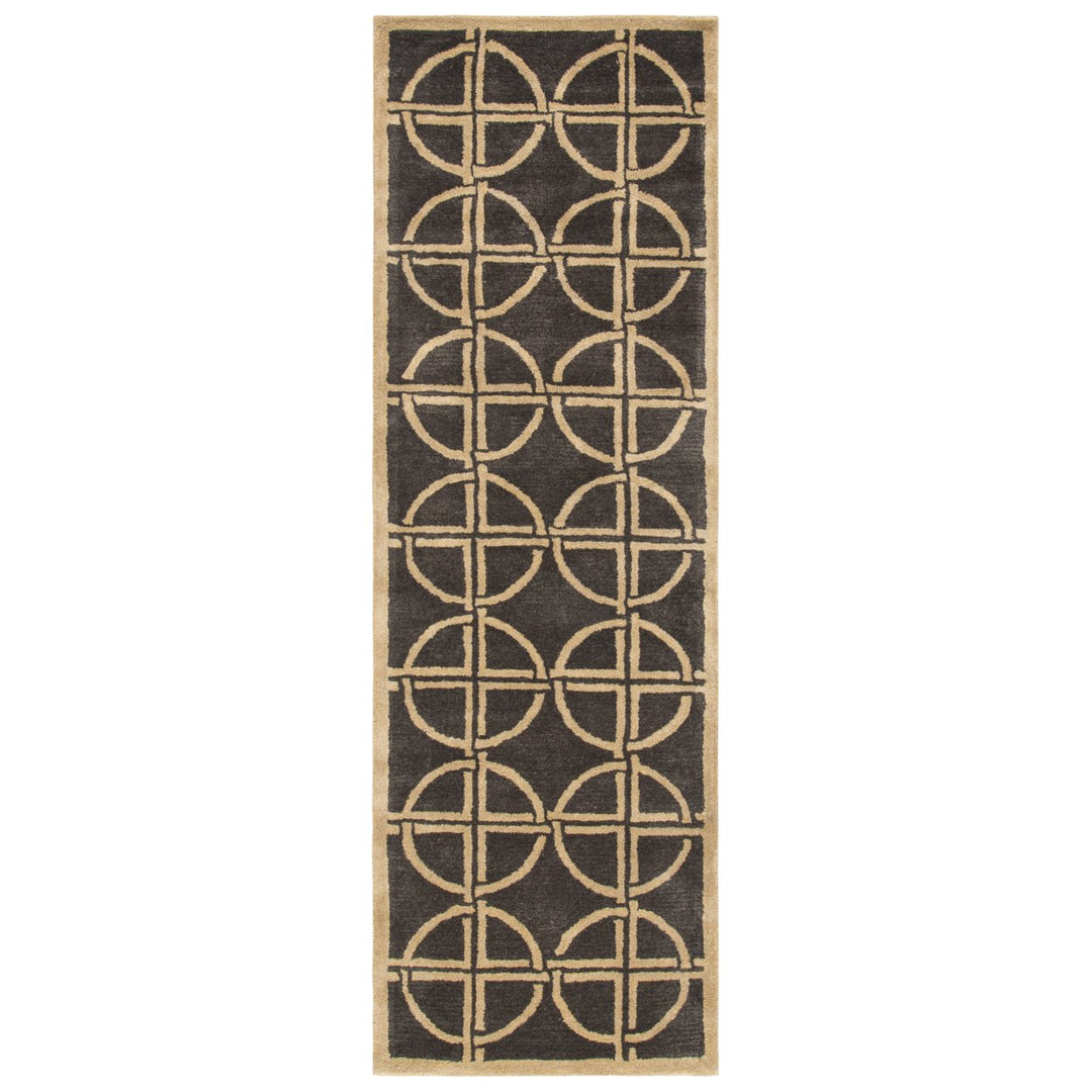 SAFAVIEH Soho Collection SOH822A Handmade Brown/Gold Rug Image 1