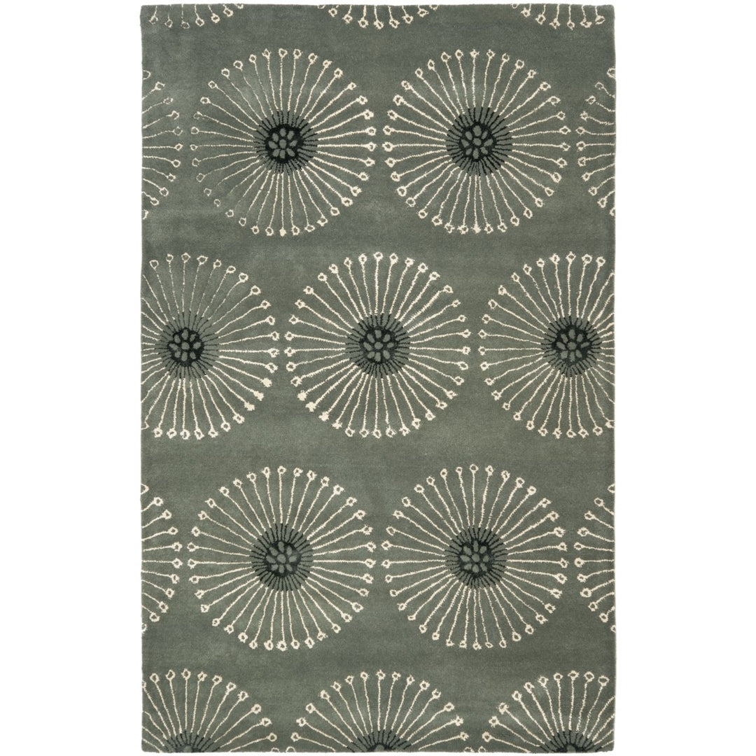 SAFAVIEH Soho Collection SOH821C Handmade Grey/Ivory Rug Image 9