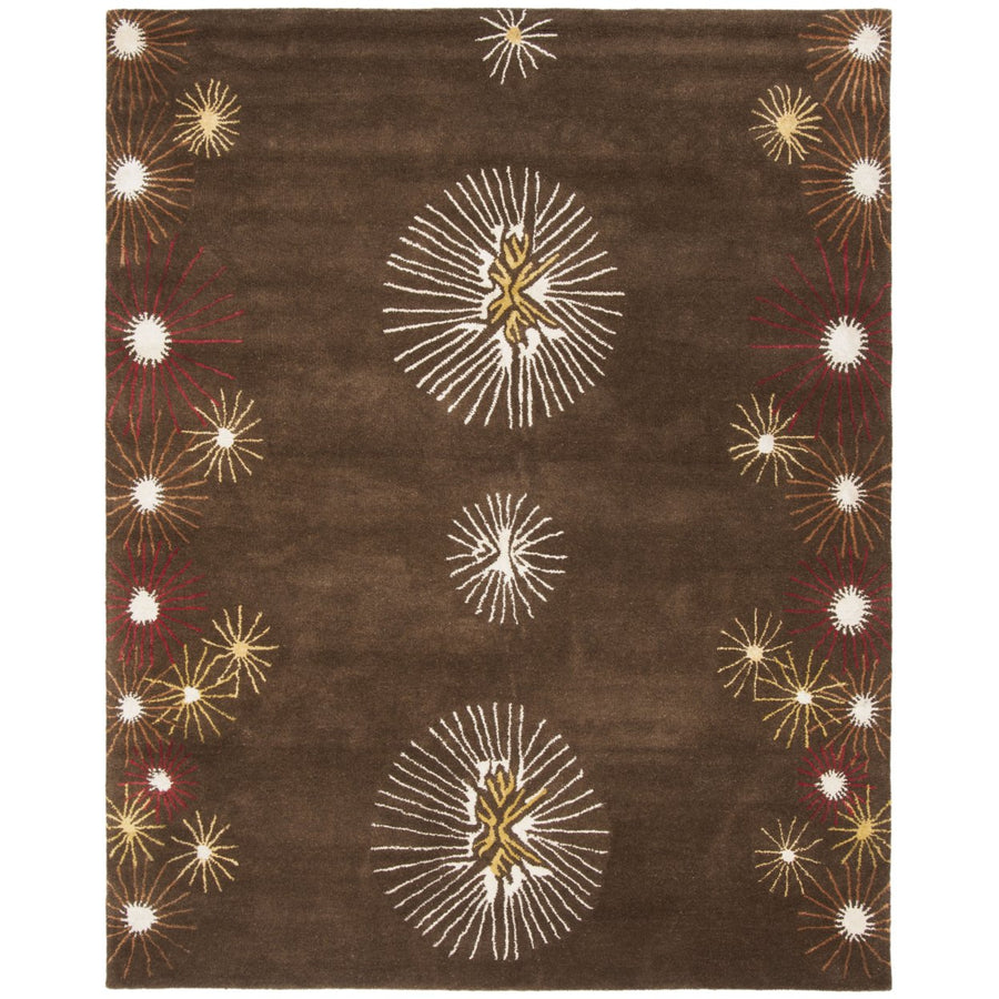 SAFAVIEH Soho SOH823A Handmade Brown / Multi Rug Image 1