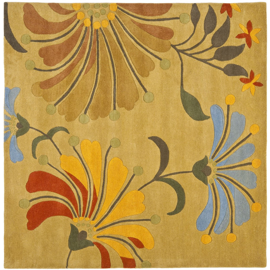 SAFAVIEH Soho SOH826A Handmade Golden Olive Rug Image 1