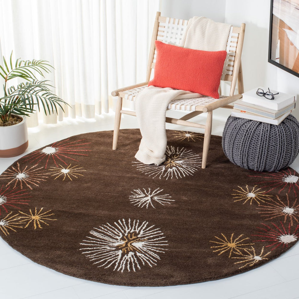 SAFAVIEH Soho SOH823A Handmade Brown / Multi Rug Image 2