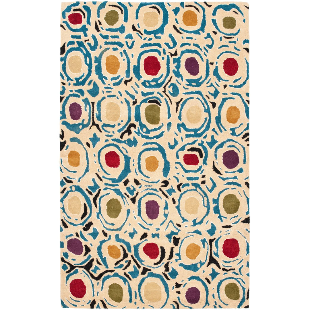 SAFAVIEH Soho SOH828A Handmade Ivory / Multi Rug Image 1