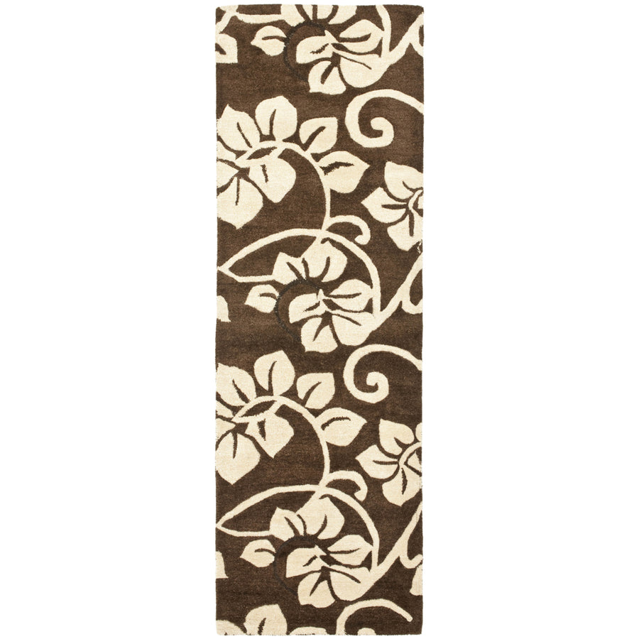 SAFAVIEH Soho SOH829A Handmade Brown / Ivory Rug Image 1