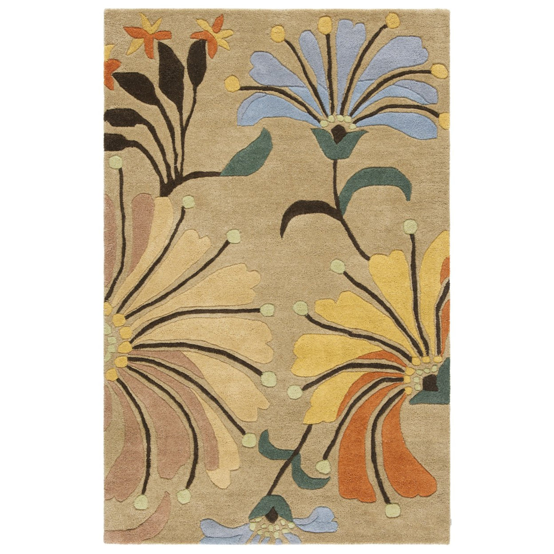 SAFAVIEH Soho SOH826A Handmade Golden Olive Rug Image 1