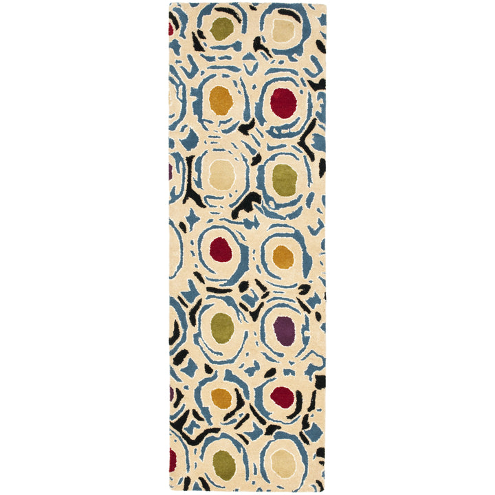 SAFAVIEH Soho SOH828A Handmade Ivory / Multi Rug Image 5