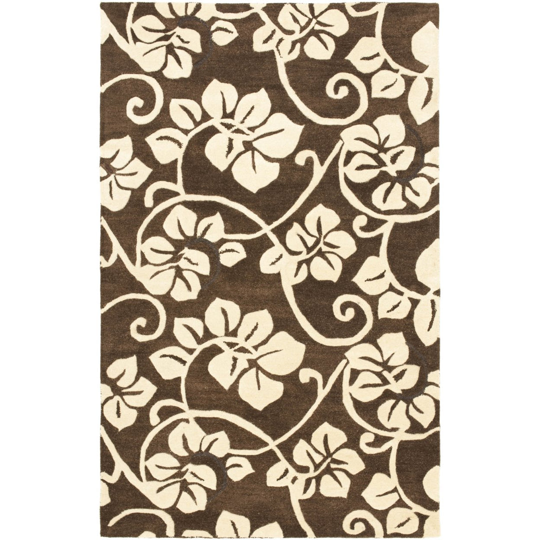 SAFAVIEH Soho SOH829A Handmade Brown / Ivory Rug Image 1