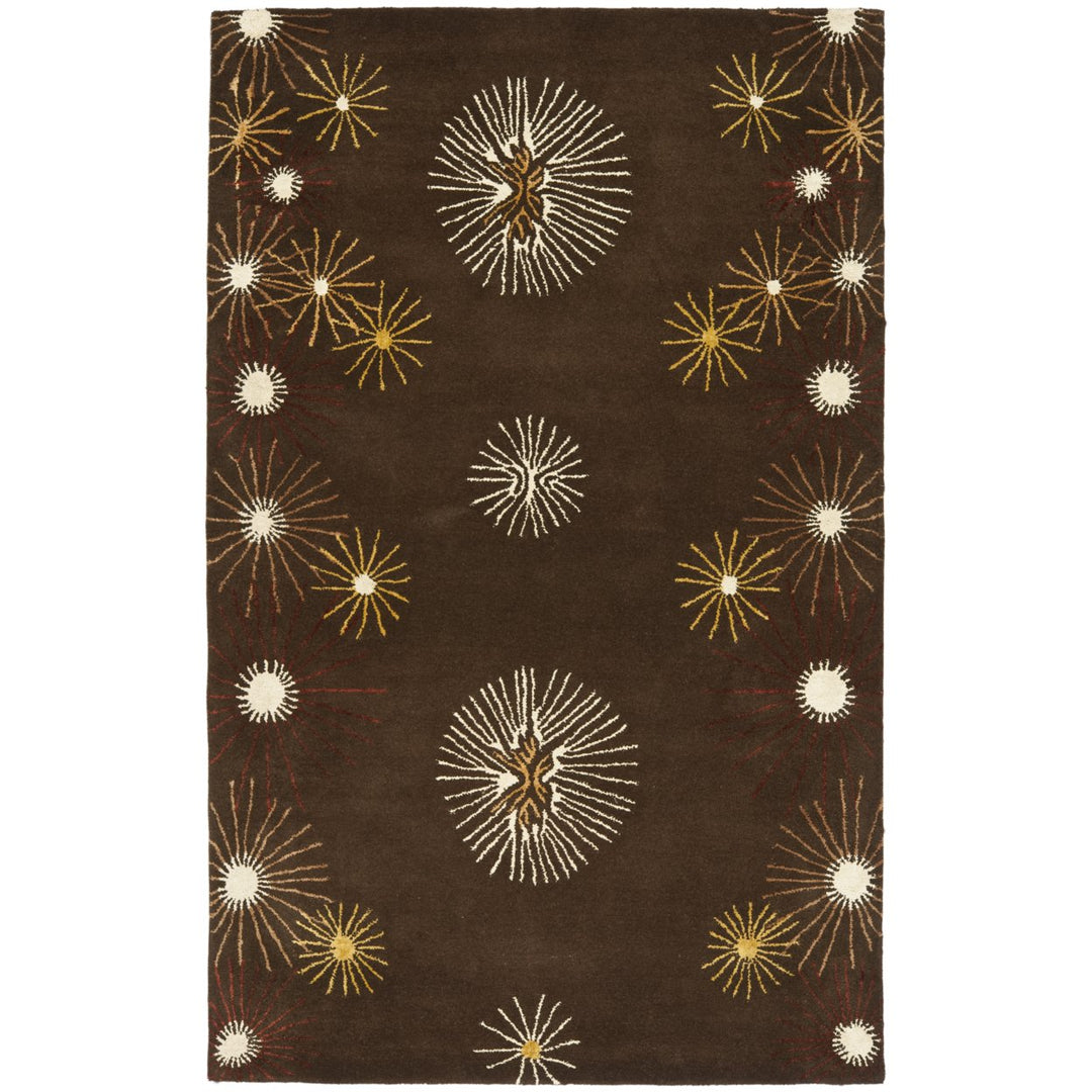 SAFAVIEH Soho SOH823A Handmade Brown / Multi Rug Image 1