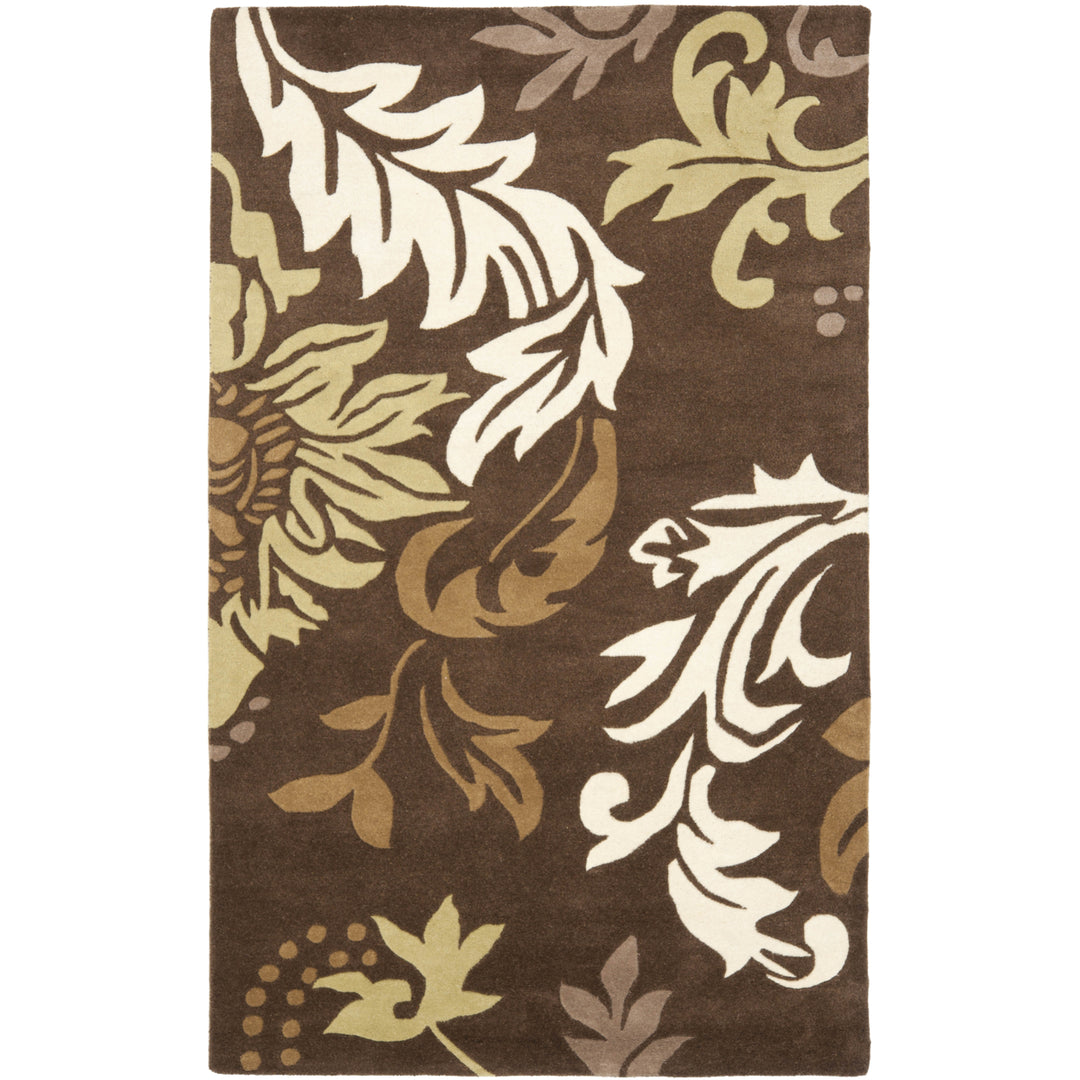 SAFAVIEH Soho SOH831B Handmade Brown / Multi Rug Image 1