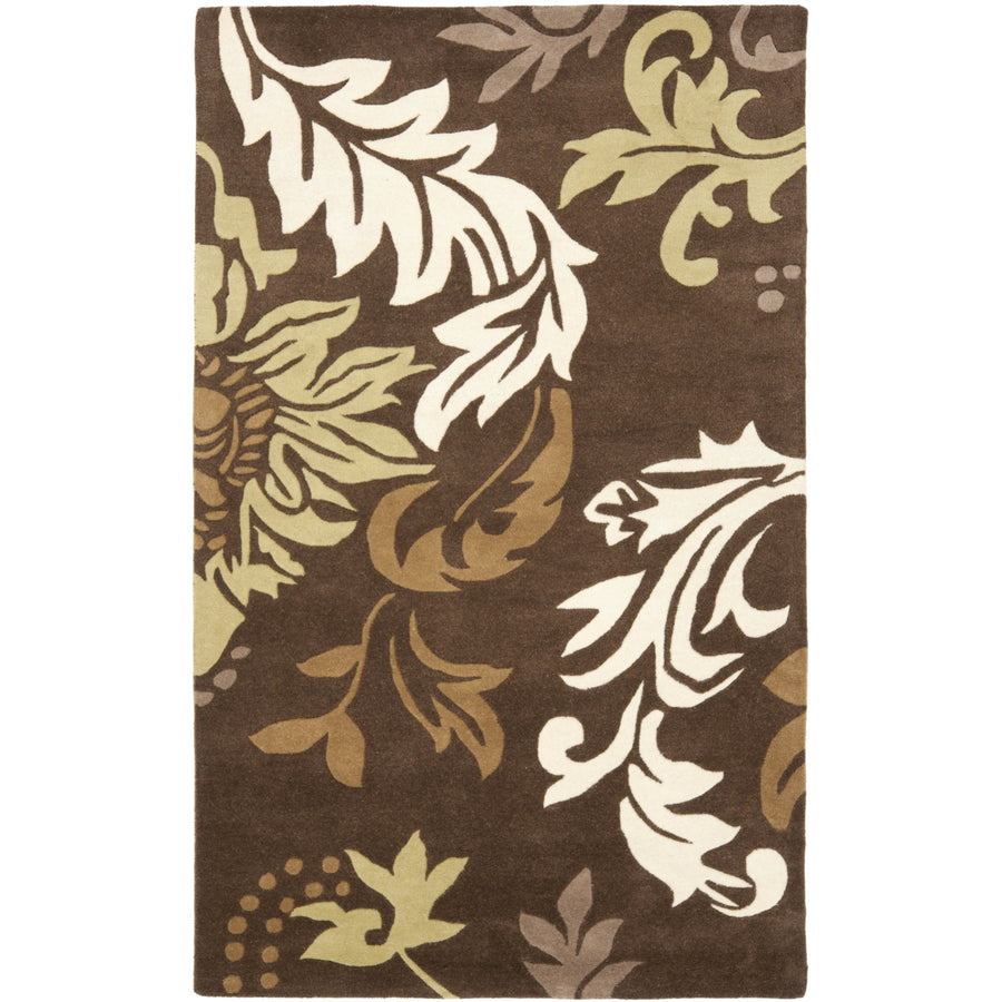 SAFAVIEH Soho SOH831B Handmade Brown / Multi Rug Image 1