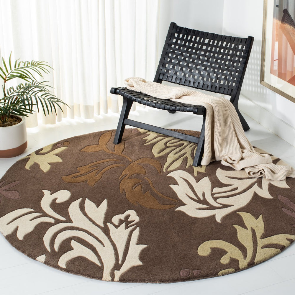 SAFAVIEH Soho SOH831B Handmade Brown / Multi Rug Image 2