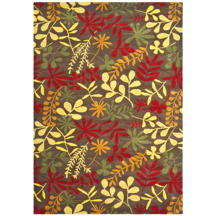 SAFAVIEH Soho SOH834A Handmade Brown / Multi Rug Image 1