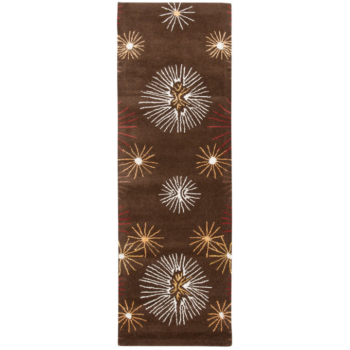 SAFAVIEH Soho SOH831A Handmade Brown / Ivory Rug Image 1