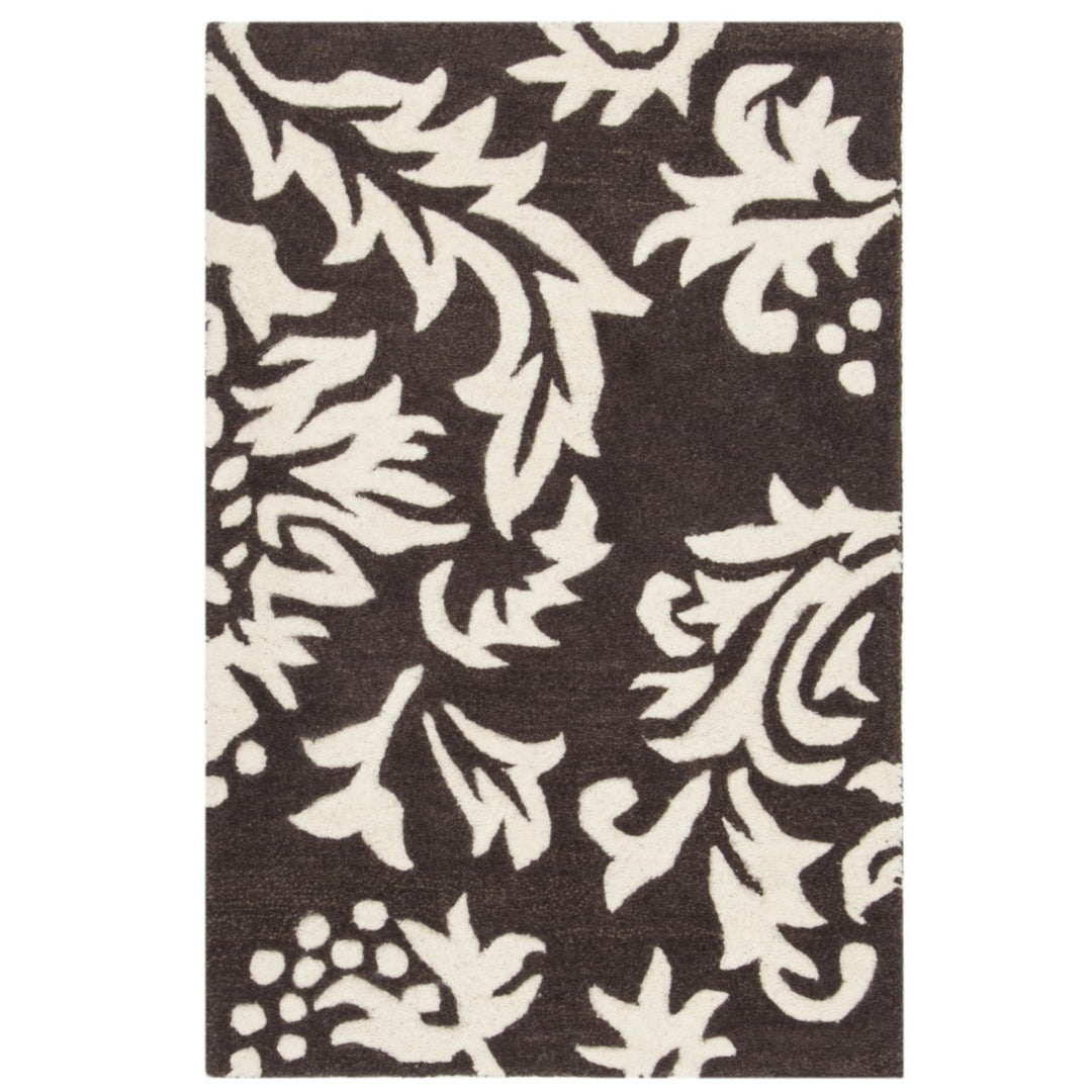 SAFAVIEH Soho SOH831A Handmade Brown / Ivory Rug Image 8