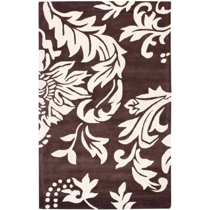 SAFAVIEH Soho SOH831A Handmade Brown / Ivory Rug Image 9