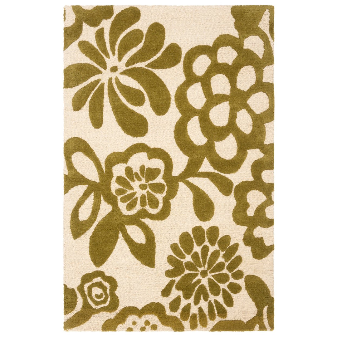 SAFAVIEH Soho SOH837A Handmade Beige / Green Rug Image 1