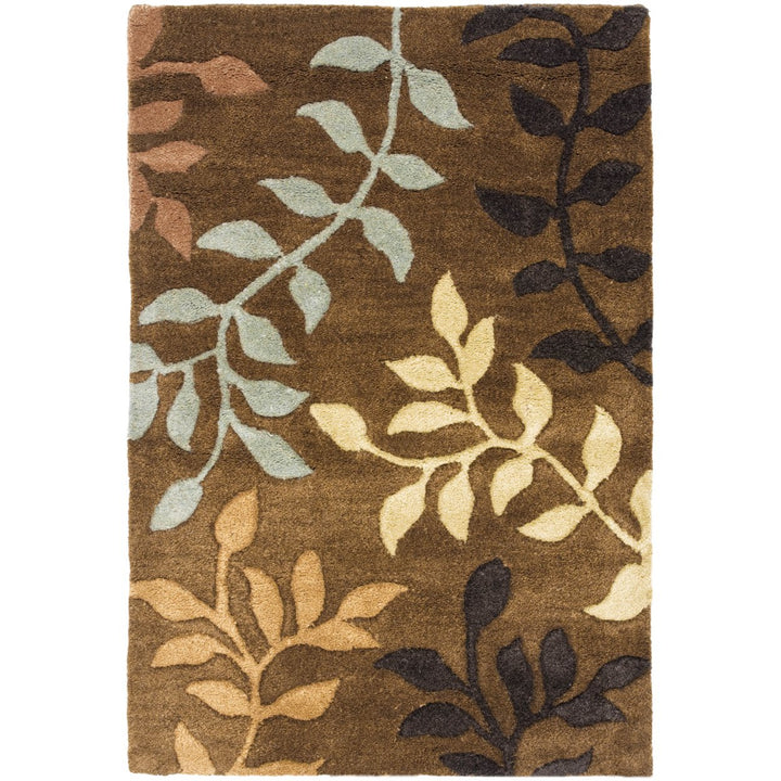 SAFAVIEH Soho SOH833A Handmade Brown / Multi Rug Image 8