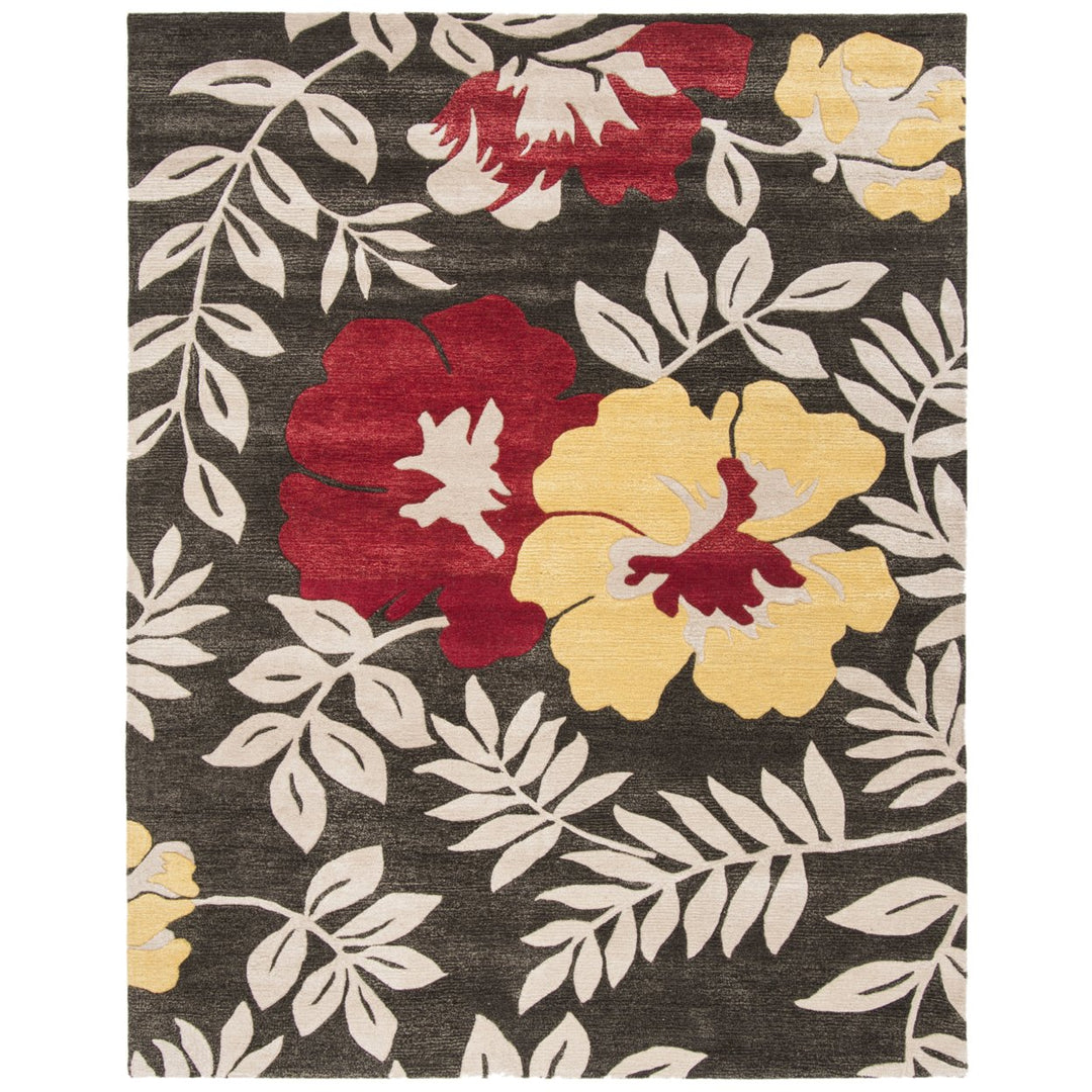 SAFAVIEH Soho SOH838A Handmade Brown / Multi Rug Image 1