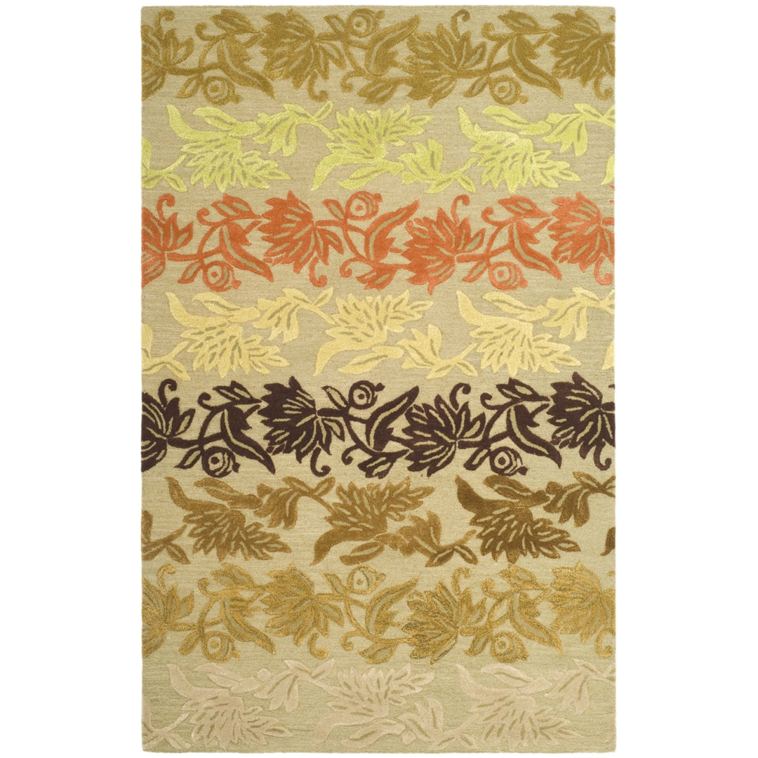 SAFAVIEH Soho SOH842A Handmade Beige / Multi Rug Image 1